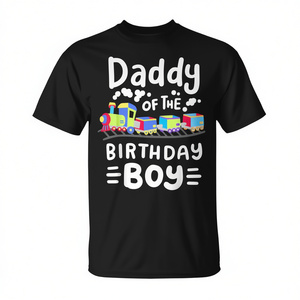 เสื้อยืดลาย Daddy Of The Birthday Boy Choo Choo Train เสื้อครอบครัวเข้าชุดกัน - Product Image 2