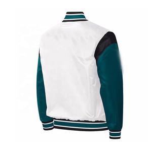 Chaqueta de béisbol deportiva de satén para hombre, chaqueta de béisbol con estampado de colores de seda Letterman CollegeBaseballjacket para hombre - Product Image 2