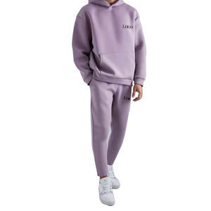 Nuevos trajes de jogging de alta calidad, chándal de algodón de manga larga para hombre, pantalones de chándal personalizados de Color sólido, Conjunto de jogging para hombre - Product Image 4