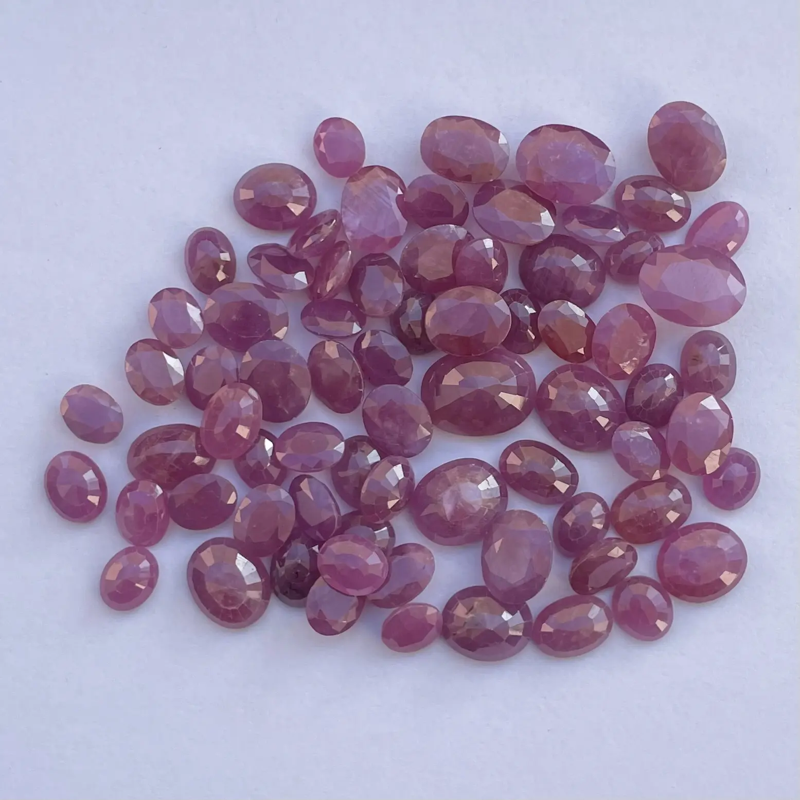 8mm 10mm 12mm rubis naturel à facettes ovale rond poire coupe pierre précieuse en vrac pour la fabrication de bijoux AAA qualité précieux anneaux fins anneau