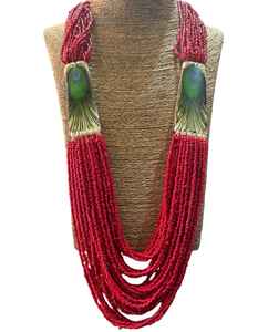 Venta caliente semilla con cuentas Pavo Real diseño collar vintage joyería por Rawat artesanías - Product Image 6