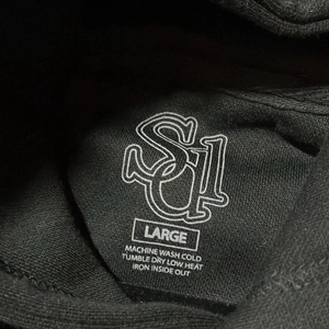 Sweat-shirts à capuche surdimensionnés de haute qualité, style streetwear, avec strass, imprimés à l'écran, délavés au soleil, SDL, pour hommes, 100% coton, automne - Product Image 4