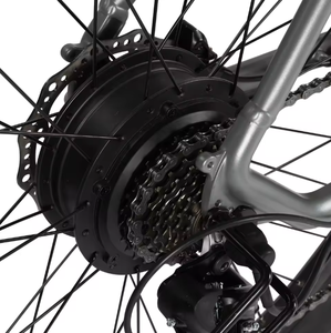 Vélo électrique tout-terrain Bodywel M275, moteur arrière 36V 250W, roue à chaîne simple, cadre en alliage d'aluminium, pneus larges 27,5x2,35, autonomie 80 km, amortisseur - Product Image 3