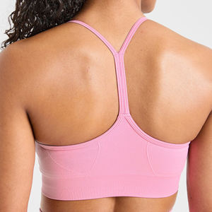 Sujetador deportivo de alta calidad para mujer, ropa de gimnasio transpirable con logotipo frontal de talla grande, estilo Simple para ejercicio y correr, venta al por mayor - Product Image 6