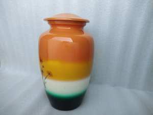 Urne funéraire mémorable en aluminium avec fleur de soleil pour adultes pour les cendres de leurs proches - Product Image 6