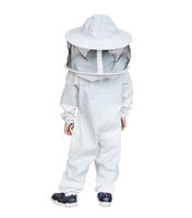 Vêtements de sécurité unisexes et pour enfants Veste d'apiculture 100% coton de haute qualité avec voile fantaisie anti-piqûre pour apiculteur
