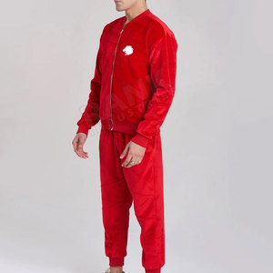 ชุดวอร์มกำมะหยี่ผู้ชายขายส่งจำนวนมาก คุณภาพสูง เสื้อฮู้ด กางเกงวอร์ม ออกแบบเองได้ ชุดวอร์มกำมะหยี่ผู้ชาย - Product Image 4