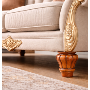 Solid <b>Wood</b> Round Turned Heavy Duty <b>Sofa</b> <b>Legs</b> for <b>Sofa</b> Chair Bed Cabinet Furniture Traditional Design Living Room - Product Image 1