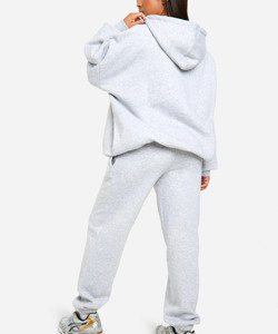 Sweat à capuche imprimé en molleton de coton personnalisé d'hiver Ensembles de pantalons de jogging Survêtements de gym surdimensionnés vierges de luxe sport décontracté - Product Image 2