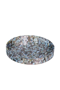 Plateau de service de haute qualité au design exquis, incrusté de coquillages et de nacre, avec poignée, pour la décoration de la maison - Product Image 4