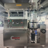Agitateur émulsifiant à vide à cisaillement élevé à levage hydraulique pour crème, lotion, écran solaire, matériau SUS304, capacité 50L