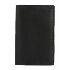 Black Slim Leather <b>Card</b> <b>Holder</b> <b>Wallet</b> with Anti-Theft and Handmade Design - Product Image 1