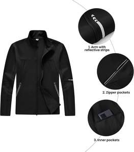 Ensemble deux pièces de survêtement élégant pour hommes avec logo personnalisé vêtements d'entraînement en gym vêtements de sport chauds pour l'hiver combinaison de course en plein air pour l'entraînement - Product Image 6