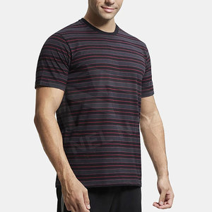 T-shirts pour hommes respirants de haute qualité, séchage rapide, légers, couleur personnalisée, coton, fibre de bambou, manches courtes, col rond - Product Image 4