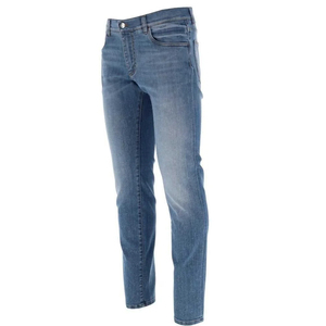Trendy Pants Men <b>Jean</b> Pants Cotton Breathable Washed Straight Solid Color Denim Pants <b>Elastic</b> <b>Waist</b> Custom <b>Jeans</b> OEM Serviced - Product Image 3