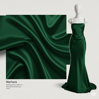 Tissu en soie polyester - Satin Charmeuse Chiffon pour robes de mariée et tenues |   Teinture personnalisée