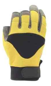 <b>Fingerless</b> Work <b>Gloves</b> Mechanic Style with Shock Grip Anti-Collision Features for Traffic Professionals - Product Image 5