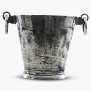 REFROIDISSEUR DE VIN CHAMPAGNE ARGENT ANTIQUE SEAU À GLACE POIGNÉES POT DE FLEURS REFROIDISSEUR DE VIN GLACÉ EN ALUMINIUM GRAVURE SEAU À GLACE BBER - Product Image 3
