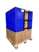 Fabrieks prijs PE/PVC palletwikkelneth, zachte beschermende verpakkingszak voor rijstproducten, milieuvriendelijk, wateroplosbaar