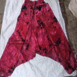 Pantalon de pyjama sarouel en coton respirant décontracté teint à la main pour dames pour l'été fournisseur de gros de la mode indienne - Product Image 2