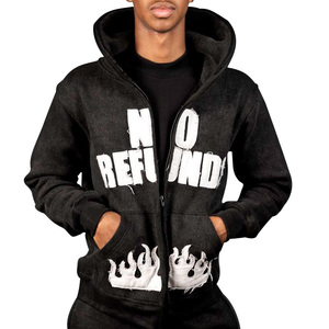 Sudadera con capucha de felpa francesa de gran tamaño para hombre, sudadera de algodón 100% con estampado de logotipo personalizado para hombre, talla grande de verano - Product Image 5