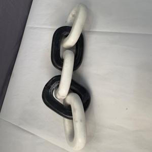 Chaîne en marbre noir et blanc faite à la main, artisanat de pierre de haute qualité, décoration de jardin et de maison, modèle de travail sculpté, motif personnalisé - Product Image 2