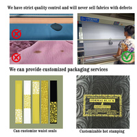 Vibrant 3D Print 100D Tela elástica de cuatro vías para vestidos elegantes Tops y pantalones