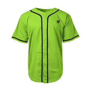 Camiseta de Béisbol de Manga Corta, Transpirable, 100% Poliéster, con Interior Suave, de Secado Rápido y Diseño Ecológico, en Oferta - Product Image 2