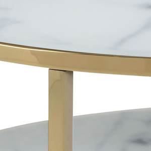 Table basse en aluminium métallique de style urbain-luxe avec finition lisse pour les intérieurs de maison et les zones de réception de bureau - Product Image 2