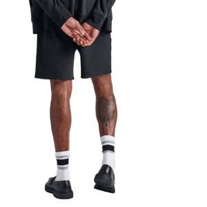 Shorts unisexes en molleton de coton et toile pour hommes, vente en gros, logo personnalisé, couleur unie, impression numérique, écologiques, taille mi-haute élastique, 2026 - Product Image 4