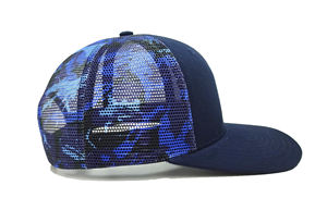 Sombreros de camionero deportivos de malla vaquera de alta calidad, logotipo bordado 2D personalizado, ciclismo, moda, lona, Camuflaje - Product Image 4