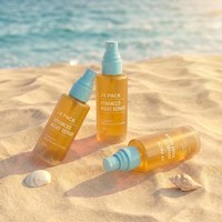Hydratation Sensorielle 120ml Flacon Jaune Ambré Vaporisateur à Brume Fine Bleue Essence d'Eau Réparatrice Nuit Avancée Emballage en Vrac