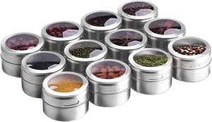 Stainless Steel High Quality 10 Pcs Colorful Lid Spice <b>Box</b> king International Best Design High Quality Products Copper - Product Image 5