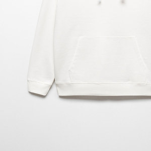 Sudadera con capucha de lana de algodón con logotipo personalizado para hombre de talla grande, sudadera de invierno con bolsillo de canguro, patrón sólido, técnica teñida lisa - Product Image 5