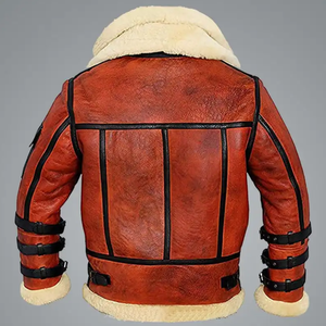 Tendance Veste en cuir de mouton B3 pour homme Veste d'extérieur en cuir fini de qualité supérieure pour homme - Product Image 3