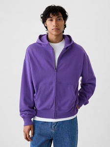 Sudadera con Capucha de Forro Polar de Color Sólido con Logotipo Personalizado de Alta Calidad para Hombre, Ropa de Invierno de Algodón Multicolor de Secado Rápido - Product Image 2