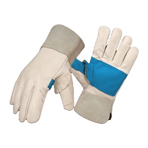 Gants de sécurité robustes pour monteurs canadiens, en cuir de vachette pleine fleur et croûte, doux et confortables pour le travail - Product Image 2