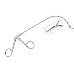 Pinzas Laríngeas FRAENKEL de Apertura Bilateral con Mandíbulas Ovaladas Longitudinales, 6 Unidades, Acero Inoxidable, Certificación CE, Quirúrgicas de Precisión - Product Image 1