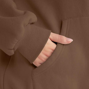 เสื้อฮู้ดสวมหัวทรงหลวมโอเวอร์ไซส์สำหรับผู้หญิงเสื้อมีฮู้ดแบบสวมหัวทรงหลวมโอเวอร์ไซส์ - Product Image 5