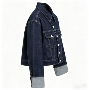 เสื้อแจ็คเก็ตซาฟารีมีฮู้ดสำหรับผู้หญิง ทรงโอเวอร์ไซส์ ผ้าเดนิม กันลม กันน้ำ ติดกระดุมเม็ดเดียว เหมาะสำหรับใส่กับกางเกงยีนส์ สำหรับฤดูใบไม้ร่วง - Product Image 4