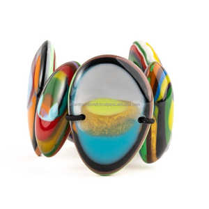 Branded Customized Top Quality Handcrafted Customized Color <b>Resin</b> Fashion Jewelry Strand Bracelet for Women From India. - Product Image 2