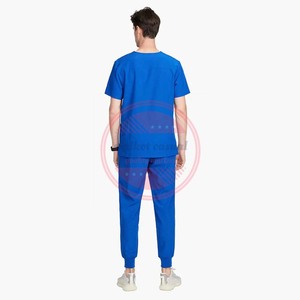 Uniforme médico de hospital estirable de traje de enfermera para hombre tejido cómodo al por mayor para hospitales y clínicas - Product Image 3
