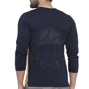 Prix de gros Chemise pour homme 100% coton Col rond Logo OEM personnalisé Couleur personnalisée Chemise à manches longues - Product Image 2