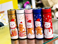 Bouteille d'eau intelligente en acier inoxydable, gobelet isotherme à contrôle de température, affichage LED, rappel, 500 ml, pour Noël
