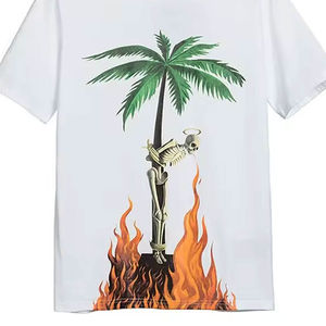 T-shirt Homme en Coton Peigné 100% Personnalisé, Coupe Droite, Impression Sérigraphique Écologique de Haute Qualité, Épaules Tombantes, Lavage Acide - Product Image 4