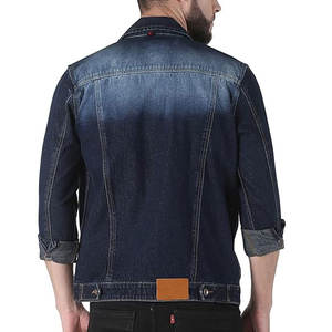 Chaqueta vaquera lavada OEM para hombre, prendas de vestir informales al por mayor, Chaquetas vaqueras de invierno abotonadas - Product Image 4