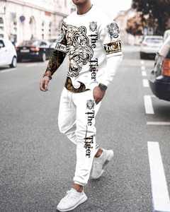 Conjuntos de ropa para hombre, ropa deportiva imprescindible a la moda, camisetas de manga larga con estampado 3D, jerséis para hombre, conjunto de pantalones de chándal informales - Product Image 6