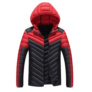 Chaqueta de Invierno Acolchada con Capucha para Hombre, Color Sólido, Estilo Casual, con Logotipo Frontal, Resistente al Viento, Transpirable y de Secado Rápido, 2026 - Product Image 1