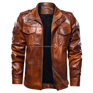 Chaqueta de cuero genuino para motociclista de cuero de primera calidad para hombre, chaqueta de cuero negro para motorista negro para hombre, motocicleta ajustada Cafe Racer - Product Image 3