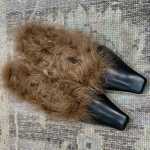 Zapatos de vestir de cuero genuino para mujer, zapatos de oficina de tacón bajo, cómodos y fáciles de poner, zapatos planos de ballet de cuero suave para mujer - Product Image 1